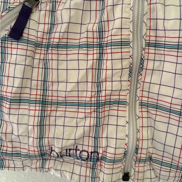 Burton White and Blue Plaid Casual Shirt - Picture 5 of 6
